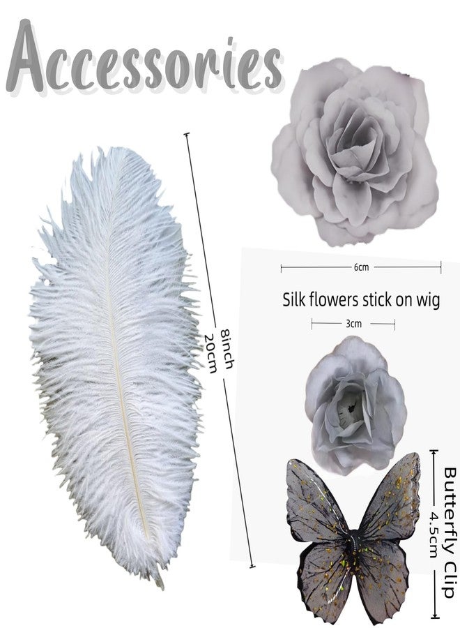 STfantasy 60s Beehive Wig for Women - Marie Antoinette Style Victorian Wig, Perfect for Drag Queen or 50s Retro Look (Grey) - Image 4